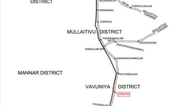Restoration of Railway Line from Omanthai to Pallai